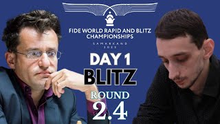 Levon Aronian vs Robert Hovhannisyan  World Blitz Championship 2023  Round 24 [upl. by Ayaj]