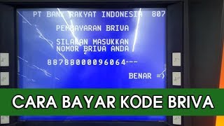 Bingung Begini Loh Caranya Bayar Pakai Kode BRIVA lewat ATM [upl. by Asamot]