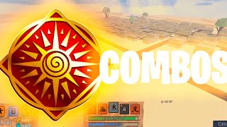 COMBOS COM SOLAR  Elemental Battlegrounds [upl. by Airol]