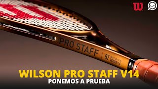 PONEMOS a PRUEBA la nueva RAQUETA WILSON PRO STAFF V14 [upl. by Corvese]