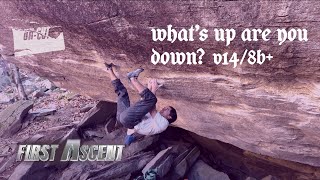 Uncut Shawn Raboutou  Whats Up Are You Down V14 First Ascent [upl. by Debbee867]