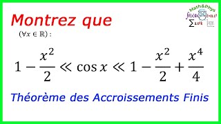 THÉORÈME DES ACCROISSEMENTS FINIS TAF  2 BAC SM  EXERCICE 2 [upl. by Samul]