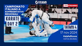 Karate  Campionato Italiano Rappresentative Regionali 2024  Day2 Tatami4 [upl. by Greggory]