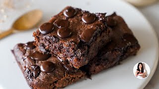 BROWNIE Sin Azúcar Sin Huevos y Sin Lácteos  Fácil y Delicioso  Auxy [upl. by Helenka]