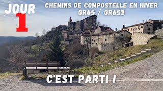 Chemins de Compostelle en hiver sur le GR65 [upl. by Koal]