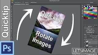 Photoshop Quick Tip How to Rotate a Selection or an Image  Photoshop Tutorial [upl. by Forcier]