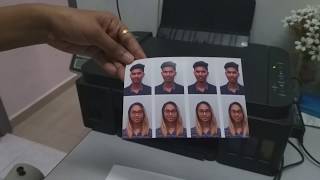 Passport Size Photo Print in 4x6 GlossyPaper  CANON G2000  PRINTING [upl. by Adiaroz]