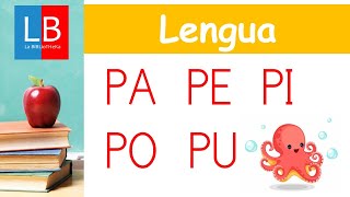 PA PE PI PO PU Aprender a LEER para niños ✔👩‍🏫PRIMARIA [upl. by Ahsiener]