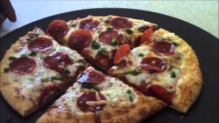 RED BARON FIRE BAKED SPICY PEPPERONI PIZZA REVIEW CONVECTION OVEN TOASTER OVEN [upl. by Burnett]