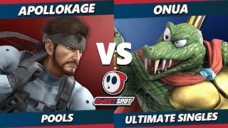 Sweet Spot 8  ApolloKage Snake Vs Onua Mii Brawler Byleth K Rool Smash Ultimate  SSBU [upl. by Charlotte237]