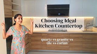 Best Countertop For Indian Kitchen Quartz or Granite Kitchen Design Update  Stain Test For Quartz [upl. by Ynavoeg]