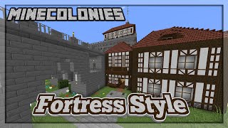 Fortress Style MineColonies Playthrough 1 [upl. by Melita]