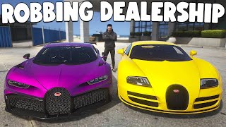 Robbing Bugatti Dealership in GTA 5 RP [upl. by Fortunia466]