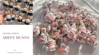 Packing Orders 📦  Miffy bunny crochet [upl. by Nalla]