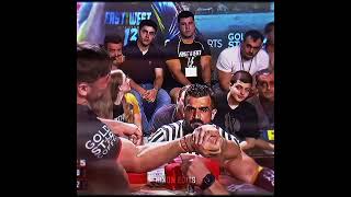 IRAKLI VS PRUDNIK 🔥 armwrestler sports shorts armwresling edit [upl. by Mutz141]