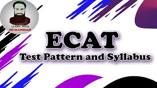 ECAT Test Pattern Syllabus and Marking [upl. by Buffy]