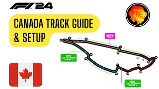 Canada Track Guide amp Setup  F1 24 [upl. by Anaeerb]