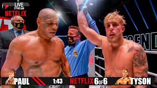 Mike Tyson vs Jake Paul TKO  Full FIGHT HIGHLIGHTS  BOXING BATTLEFIGHTS  Knockdowns Netflix 2024 [upl. by Ruhnke]