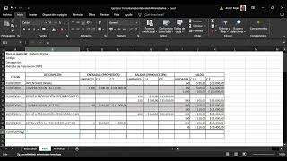 Ejercicio 1 Inventario de Materiales Contabilidad Administrativa [upl. by Imoyaba530]