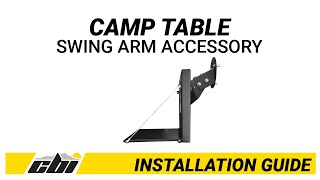 CBI Swing Arm Camp Table [upl. by Dlarej606]