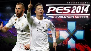 JOGANDO PES 2014 PPSSPP CÂMERA PS4 GRÁFICOS REALISTAS  QUAL EQUIPE É A MAIS FORTE DE MADRID [upl. by Eelarbed]