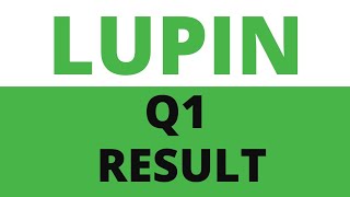 lupin Q1 results 2022  LUPIN results  LUPIN share news [upl. by Adekan]