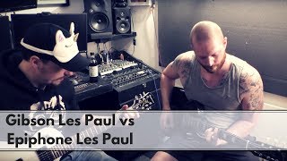 Gibson Les Paul Studio vs Epiphone Les Paul Studio  Blindfold Challenge Andertons Style [upl. by Jdavie]