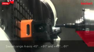 Test cutting on Heckert 5 axis machining center HEC 800 X5 [upl. by Zach172]