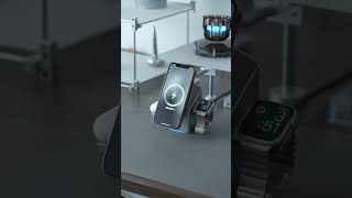 A sleek touchrotating wireless charger with a scifi robot design shorts trending carcharger [upl. by Narret622]