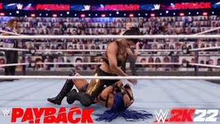 WWE 2K22  Nia Jax amp Shayna Baszler Vs Sasha Banks amp Bayley  Payback 2020 [upl. by Nimajeb]