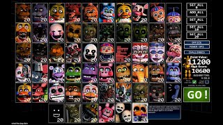 Ultimate Custom Night mod where XORs secret characters can be selected 620 XOR [upl. by Ardnohsal207]