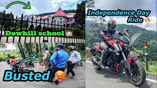 78th Independence Day Ride 🔥Kurseong Dowhill 😍 Police 🥵Busted [upl. by Snodgrass694]