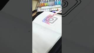 Creating Instagram logo drawing painting youtubeshorts youtube youtuber new [upl. by Eicnahc]