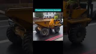 Thwaites three tonne dumper construction traffic dumper driving construction [upl. by Anatsirhc236]