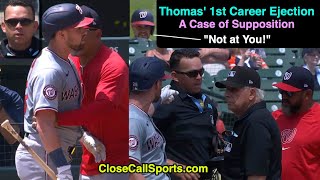 E76  Lane Thomas Ejected When Umpire Emil Jimenez Incorrectly Assumes An Insult Was Directed at Him [upl. by Harobed]