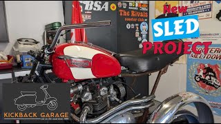 Triumph 500 Desert Sled build Part 1 kickbackgarage bikelife [upl. by Lorianne]