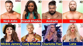 WWE and AEW Wrestlers Who Are Married to Each Other  BilliBhai [upl. by Atinna]