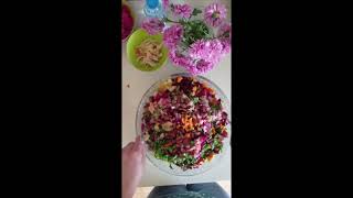 Салат ВИНЕГРЕТ 🥗 VİNEGRET SALATI 🥗 Vinaigrette Salad 🥗 ビネグレットサラダ [upl. by Roberts]