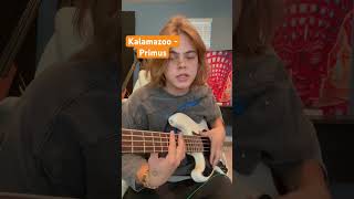 How to play Kalamazoo By Primus bassguitar bass basscover bassist primus lesclaypool [upl. by Yadrahc]