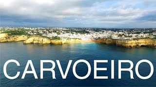 Carvoeiro aerial view Algarve  Portugal [upl. by Sherrie809]