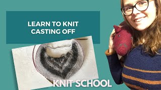 Learn to Knit How to Cast Off Bind Off  Two Ways [upl. by Kassaraba]