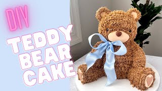 How to make a Teddy Bear cake 🧸💕 [upl. by Adnamaa]