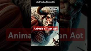 Animals x Aot Part 4 ai fusion viralvideo aot fypシ゚viral france usa india russia trending [upl. by Narmak]