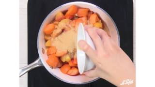 Recette compote de pêches  abricots en bocaux Le Parfait [upl. by Adnilram609]