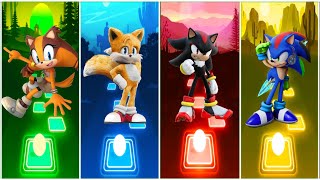 Sonic Hedgehog Team  Sonic Boom 🔴 Espio Sonic 🔴 Amy Exe Sonic 🔴 Blaze The Cat  Tiles Hop [upl. by Llaccm]