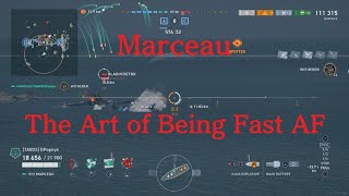 World of Warships Legends Marceau The Art of Being Fast AF [upl. by Acinimod901]