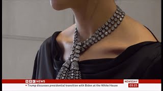 Historically important diamond necklace achieves nearly £4m at Sotheby’s auction Global [upl. by Borek]