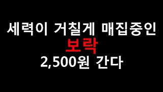 보락 세력 매집중 2500원 간다 [upl. by Kerril112]