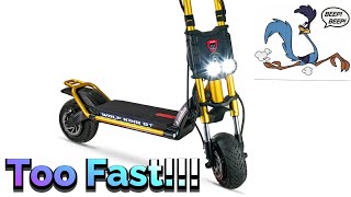 A 60 MPH Hyper Electric Scooter  Kaabo WOLF KING GT Pro with SEAT Review [upl. by Ytsenoh]