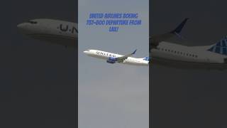 United Airlines Boeing 737800 departure from LAX [upl. by Elleunamme]